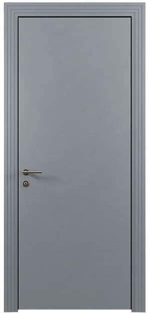 Межкомнатная дверь Tivoli Л-1, цвет - Серебристо-серая эмаль по шпону (RAL 7045), Без стекла (ДГ)