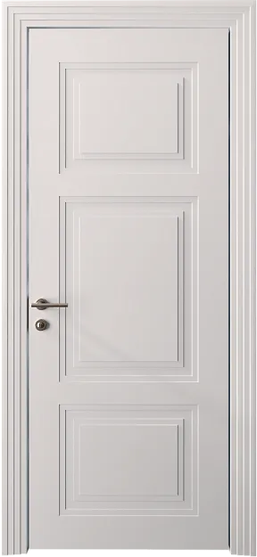 Межкомнатная дверь Siena Neo Classic Scalino, цвет - Белая эмаль (RAL 9003), Без стекла (ДГ)