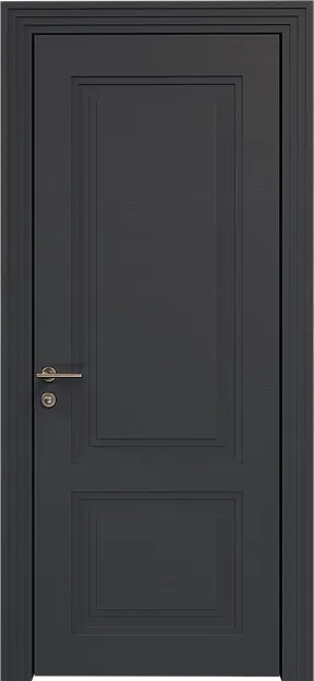 Межкомнатная дверь Dinastia Neo Classic Scalino, цвет - Графитово-серая эмаль по шпону (RAL 7024), Без стекла (ДГ)