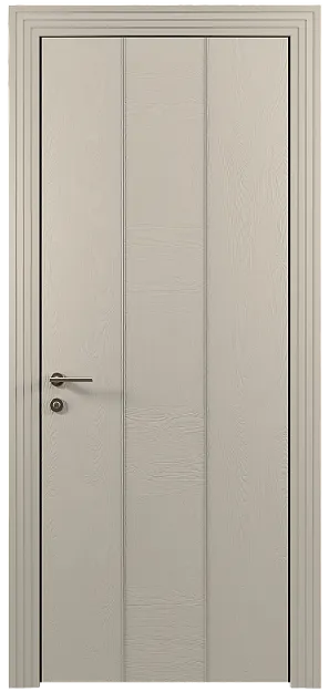 Межкомнатная дверь Tivoli Б-1, цвет - Жемчужная эмаль по шпону (RAL 1013), Без стекла (ДГ)
