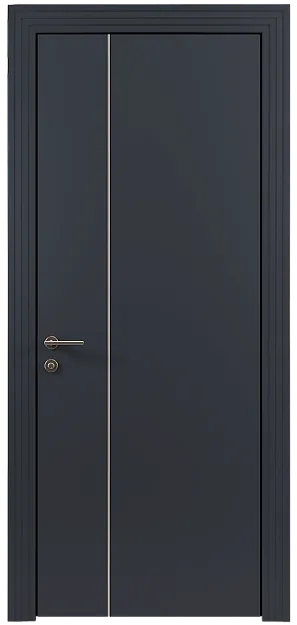 Межкомнатная дверь Tivoli В-1, цвет - Графитово-серая эмаль (RAL 7024), Без стекла (ДГ)