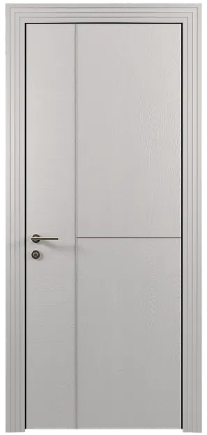 Межкомнатная дверь Tivoli Г-1, цвет - Серая эмаль по шпону (RAL 7047), Без стекла (ДГ)