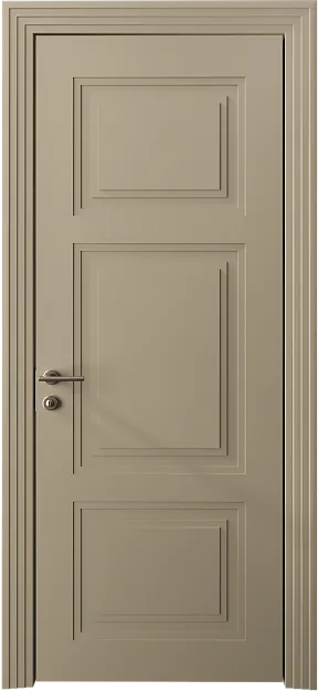 Межкомнатная дверь Siena Neo Classic Scalino, цвет - Серое Льняное волокно эмаль (RAL 075-70-10), Без стекла (ДГ)