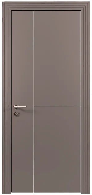 Межкомнатная дверь Tivoli Г-1, цвет - Серая стяжка эмаль (RAL 060-60-05), Без стекла (ДГ)