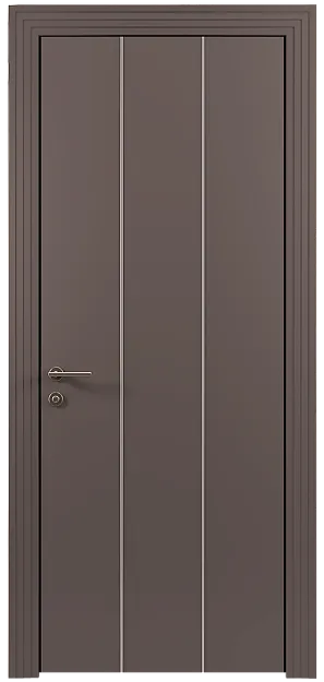 Межкомнатная дверь Tivoli Б-1, цвет - Серо-Розовый мордовник эмаль (RAL 020-60-05), Без стекла (ДГ)