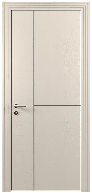 Межкомнатная дверь Tivoli Г-1, цвет - Бежевая эмаль по шпону (RAL 9010), Без стекла (ДГ)