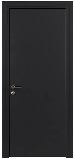 Межкомнатная дверь Tivoli М-1, цвет - Черная эмаль по шпону (RAL 9004), Без стекла (ДГ)