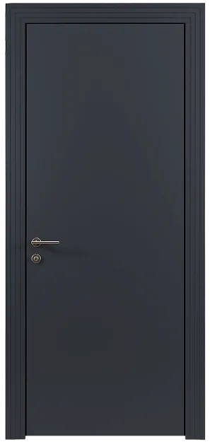 Межкомнатная дверь Tivoli А-1, цвет - Графитово-серая эмаль (RAL 7024), Без стекла (ДГ)