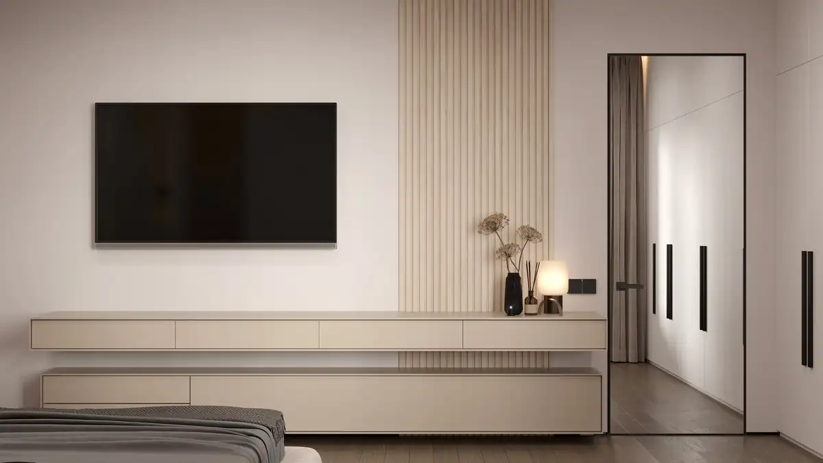 Дверь с зеркалом