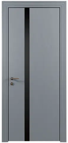 Дверь Tivoli Д-1 Серебристо-серая эмаль по шпону (RAL 7045) без стекла