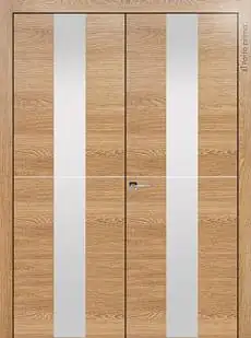 Дверь Tivoli / Тиволи Ж-3 Дуб капучино со стеклом