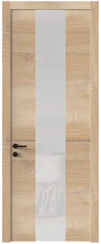 Дверь Tivoli Ж-3 Дуб сонома светлый со стеклом