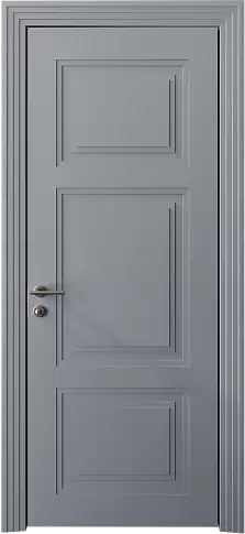 Дверь Siena Neo Classic Scalino Серебристо-серая эмаль (RAL 7045) без стекла