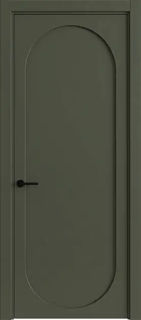 Межкомнатная дверь Aura / Аура, Без стекла (ДГ), цвет - Серый Мох эмаль (RAL 7003)