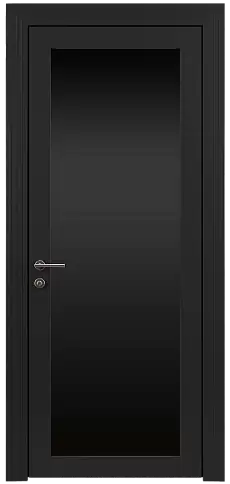 Дверь Tivoli З-1 Черная эмаль (RAL 9004) со стеклом