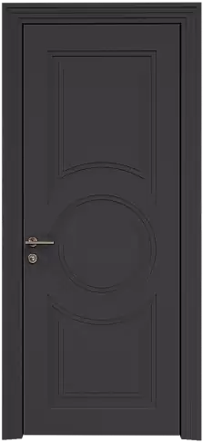 Дверь Ravenna Neo Classic Scalino Черная эмаль по шпону (RAL 9004) без стекла
