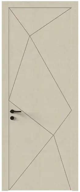 Межкомнатная дверь Tivoli П-5, Без стекла (ДГ), цвет - Версилк крем