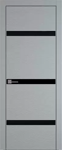 Дверь Tivoli Г-4 Серебристо-серая эмаль по шпону (RAL 7045) без стекла