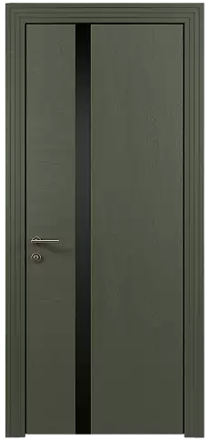 Дверь Tivoli Д-1 Серый Мох эмаль по шпону (RAL 7003) без стекла
