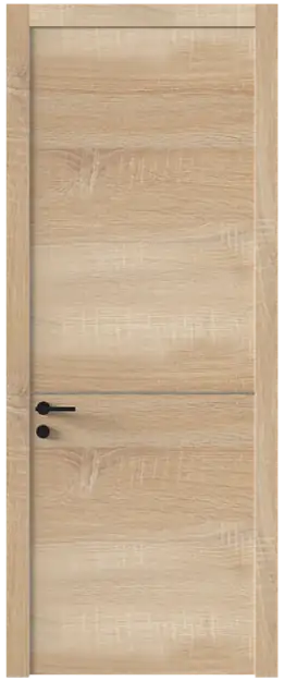Межкомнатная дверь Tivoli Б-3, Без стекла (ДГ), цвет - Дуб сонома светлый