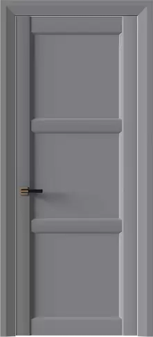 Дверь Milano Neo Classic Decoro Серебристо-серая эмаль (RAL 7045) без стекла