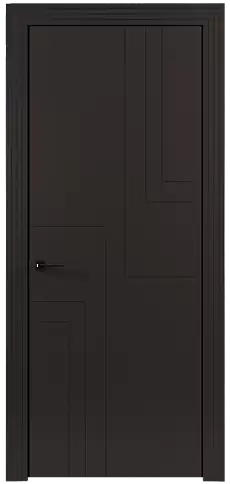 Дверь Futuro Moderno Чёрный Базальт эмаль (RAL 040-30-05) без стекла
