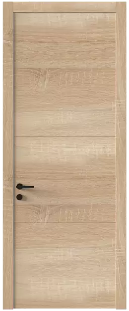 Межкомнатная дверь Tivoli В-2, Без стекла (ДГ), цвет - Дуб сонома светлый