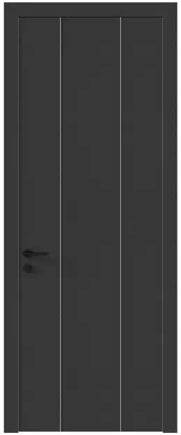 Межкомнатная дверь Tivoli Б-1, Без стекла (ДГ), цвет - Диамант серый