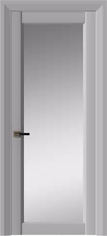 Дверь Domenica Neo Classic Decoro Серый Флокс эмаль (RAL 358-71-02) со стеклом