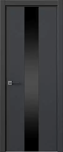 Дверь Tivoli Ж-5 Графитово-серая эмаль (RAL 7024) со стеклом