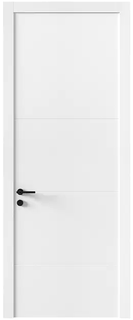 Межкомнатная дверь Tivoli Г-2, Без стекла (ДГ), цвет - Белоснежная мягкая шагрень