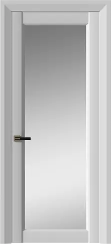 Дверь Domenica Neo Classic Decoro Серая эмаль (RAL 7047) со стеклом