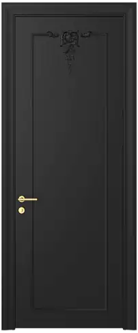 Дверь Tivoli А-1 Черная эмаль (RAL 9004) без стекла