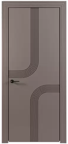 Дверь Armonia Moderno Серая стяжка эмаль (RAL 060-60-05) без стекла