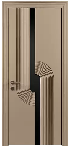 Дверь Cascato Moderno Серое Льняное волокно эмаль (RAL 075-70-10) без стекла