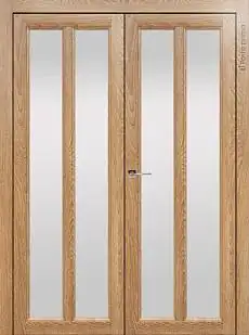 Дверь Sorrento / Сорренто Д4 Дуб капучино со стеклом