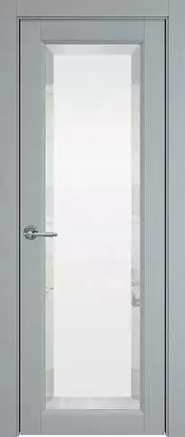Дверь Domenica ;Porta Classic Серебристо-серая эмаль (RAL 7045) со стеклом
