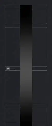 Дверь Tivoli / Тиволи Ж-4 Черная эмаль (RAL 9004) со стеклом