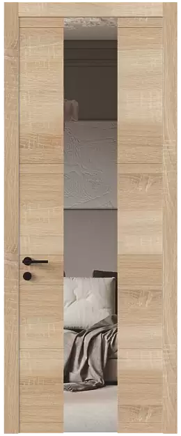 Межкомнатная дверь Tivoli Ж-2, Со стеклом (ДО), цвет - Дуб сонома светлый