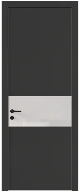 Межкомнатная дверь Tivoli Е-4, Со стеклом (ДО), цвет - Диамант серый