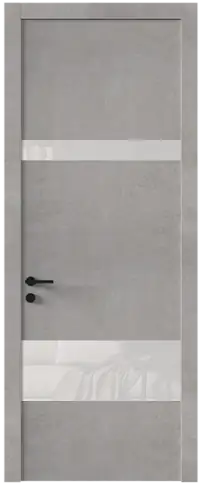 Дверь Tivoli К-4 Белый камень со стеклом