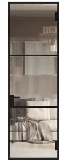 Межкомнатная дверь МКП-2, Со стеклом (ДО), цвет - Черная эмаль (RAL 9004)