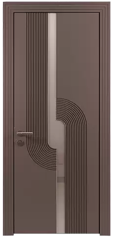 Дверь Cascato Moderno Серо-Розовый мордовник эмаль (RAL 020-60-05) без стекла