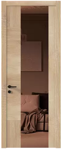 Дверь Tivoli Е-1 Дуб сонома светлый со стеклом
