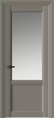 Дверь Dinastia Neo Classic Decoro Серая стяжка эмаль (RAL 060-60-05) со стеклом