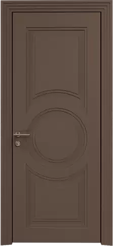 Дверь Ravenna Neo Classic Scalino Коричневый Тик эмаль по шпону (RAL 050-50-10) без стекла