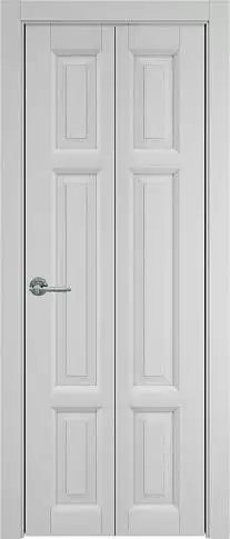 Дверь Siena Книжка Porta Classic Серая эмаль (RAL 7047) без стекла
