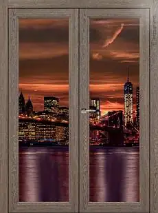 Дверь Sorrento / Сорренто В4 Дуб антик со стеклом