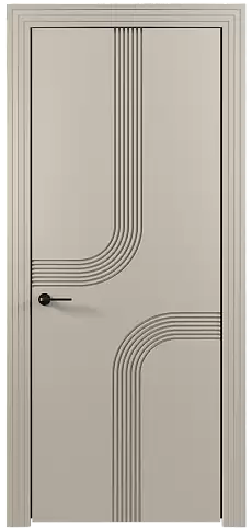 Дверь Armonia Moderno Жемчужная эмаль (RAL 1013) без стекла