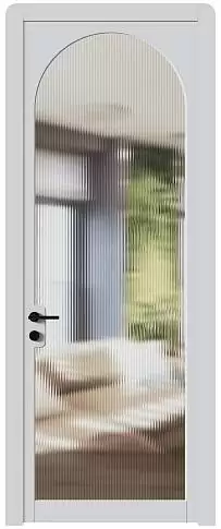 Дверь Luna Moderno Серая эмаль (RAL 7047) со стеклом